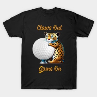 Claws Out Game On  Golf Design T-Shirt